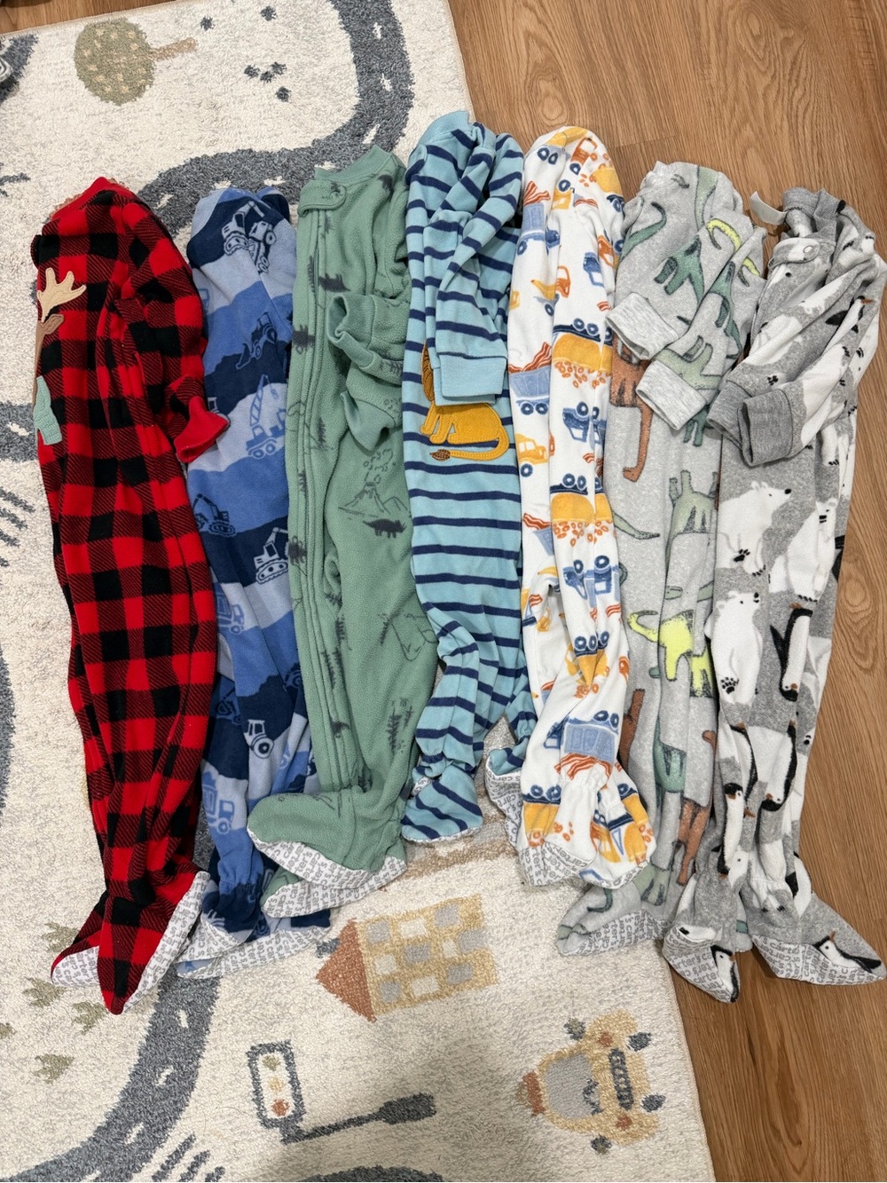 Carter's Fleece Footed Pajamas Bundle - 18M